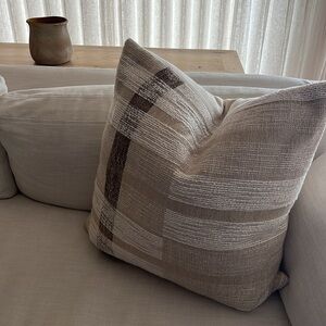 Set of two neutral pillow covers- like new
